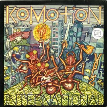 Album cover: Komotion International, Volume 2, cover art by Sal Garcia