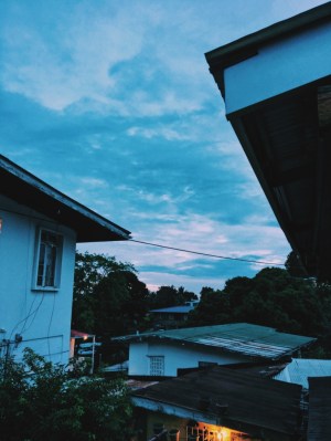 Dense urban housing in Trinidad